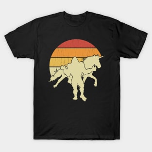 Bigfoot Walking Unicorn T-Shirt